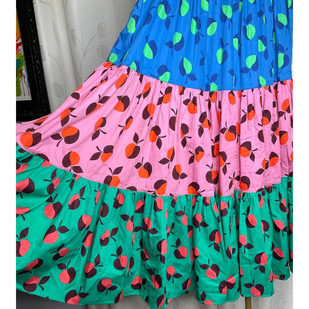 NWOT Kate Spade New York 3 Tiered Midi/Maxi Skirt, Size 10, MSRP $298 - Picture 6 of 11